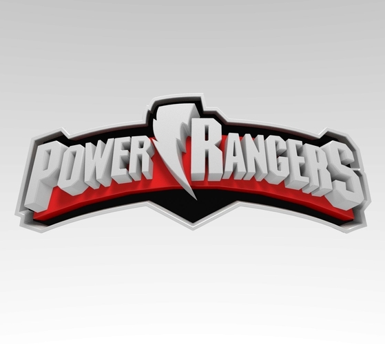 3D Printed Power Rangers All Logos by generalista3d | Pinshape