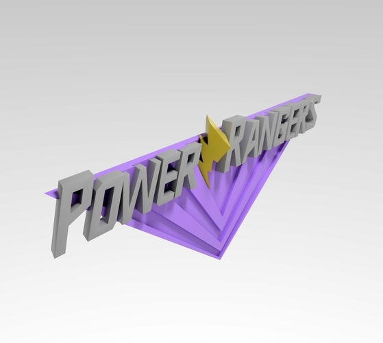 Power Rangers All Logos 3D Print 511258