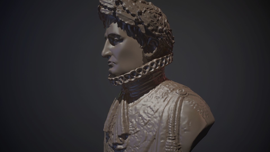 Napoleon bust Printable and PBR  3D Print 511268