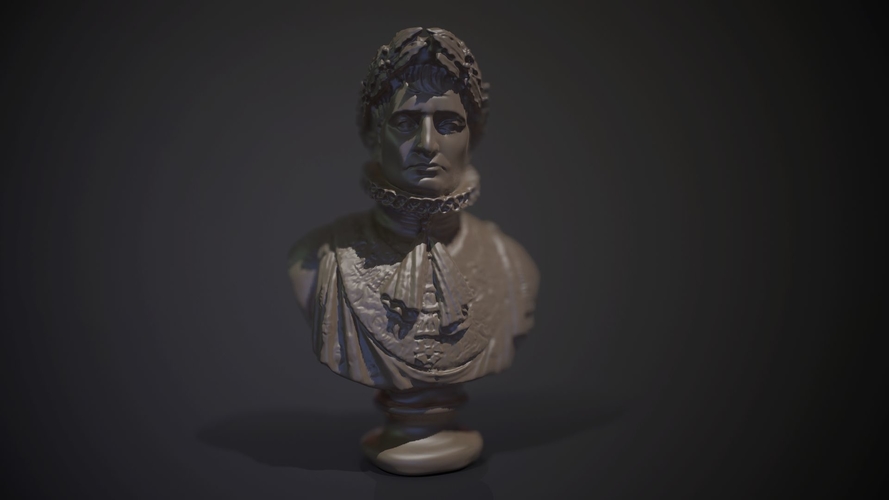 Napoleon bust Printable and PBR  3D Print 511269