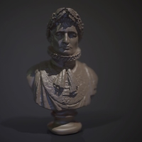 Napoleon bust Printable and PBR  - Thumbnail 9