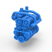 Twin Turbo straight-six engine Version 2 Scale 1:25 - Thumbnail 3