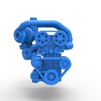 Twin Turbo straight-six engine Version 2 Scale 1:25 - Thumbnail 4