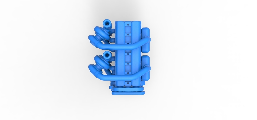 Twin Turbo straight-six engine Version 2 Scale 1:25 3D Print 511480