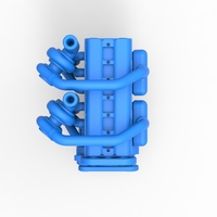 Twin Turbo straight-six engine Version 2 Scale 1:25 - Thumbnail 6