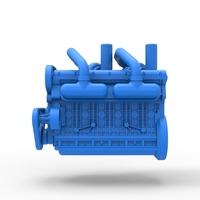 Twin Turbo straight-six engine Version 2 Scale 1:25 - Thumbnail 7