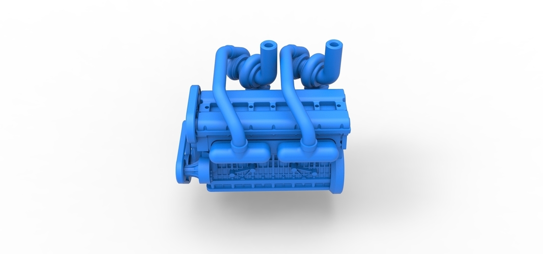 Twin Turbo straight-six engine Version 2 Scale 1:25 3D Print 511482