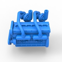 Twin Turbo straight-six engine Version 2 Scale 1:25 - Thumbnail 8
