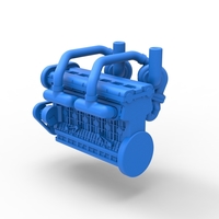 Twin Turbo straight-six engine Version 2 Scale 1:25 - Thumbnail 9