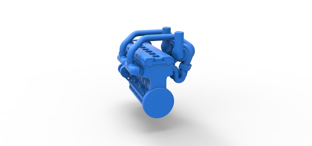 Twin Turbo straight-six engine Version 2 Scale 1:25 3D Print 511484