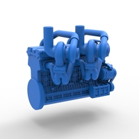 Twin Turbo straight-six engine Version 2 Scale 1:25 - Thumbnail 13