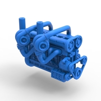 Twin Turbo straight-six engine Version 2 Scale 1:25 - Thumbnail 16