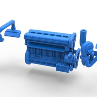 Twin Turbo straight-six engine Version 2 Scale 1:25 - Thumbnail 19