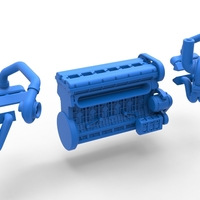 Twin Turbo straight-six engine Version 2 Scale 1:25 - Thumbnail 20