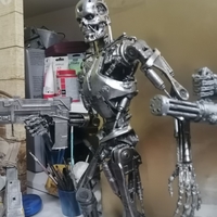 Terminator T-800 Endoskeleton Rekvizit 3D print model - Thumbnail 7