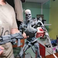 Terminator T-800 Endoskeleton Rekvizit 3D print model - Thumbnail 10