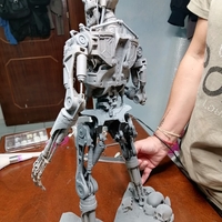 Terminator T-800 Endoskeleton Rekvizit 3D print model - Thumbnail 11