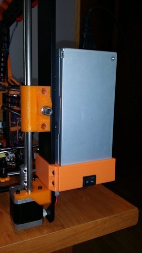 Power supply holder for Prusa I3 with 6mm aluminium frame 3D Print 51152