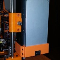 Power supply holder for Prusa I3 with 6mm aluminium frame - Thumbnail 2
