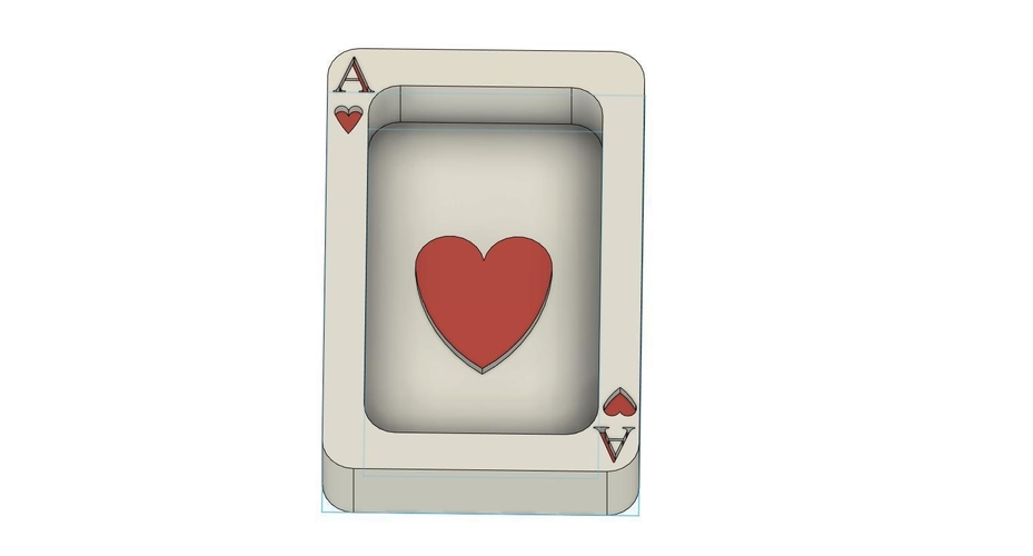 ACE OF HEARTS ASHTRAY 3D Print 511550