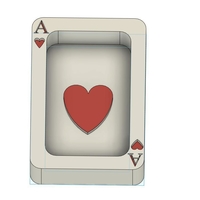 Small ACE OF HEARTS ASHTRAY 3D Printing 511550