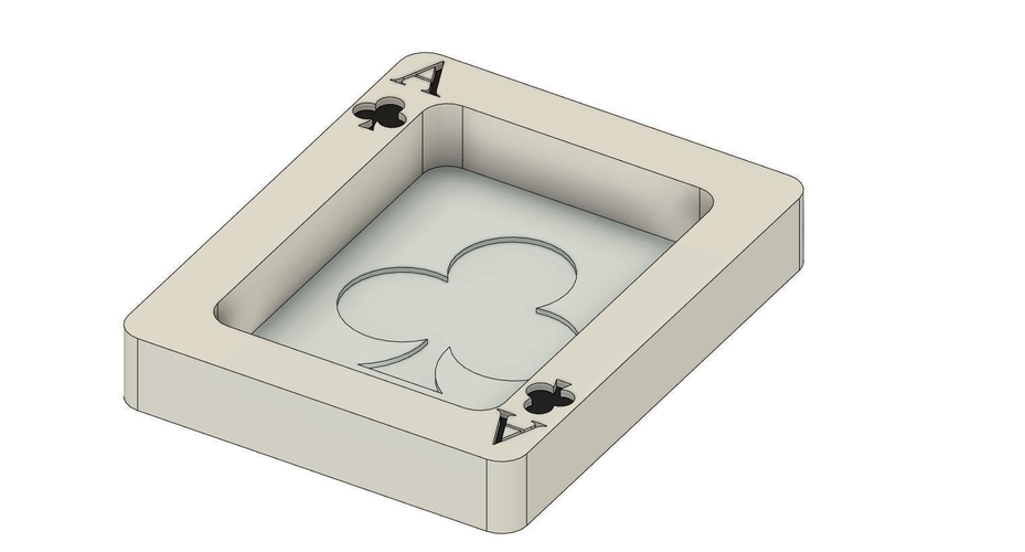 ACE OF CLUBS ASHTRAY 3D Print 511553