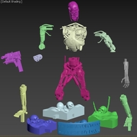 Terminator T-800 Endoskeleton Rekvizit T2 - Thumbnail 6