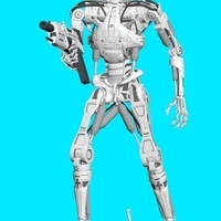 Terminator T-800 Endoskeleton Rekvizit T2 - Thumbnail 9