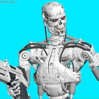 Terminator T-800 Endoskeleton Rekvizit T2 - Thumbnail 11
