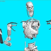 Terminator T-800 Endoskeleton Rekvizit T2 - Thumbnail 14