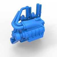 Twin turbo supercharged straight-six engine 1:25 - Thumbnail 3