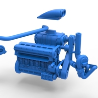 Twin turbo supercharged straight-six engine 1:25 - Thumbnail 22