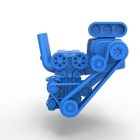  Supercharged straight-six engine 1:25 - Thumbnail 5