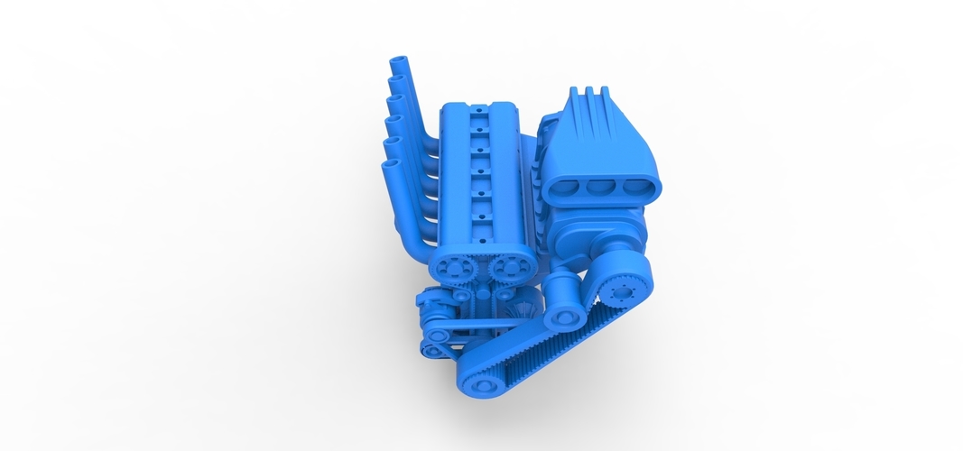  Supercharged straight-six engine 1:25 3D Print 511740