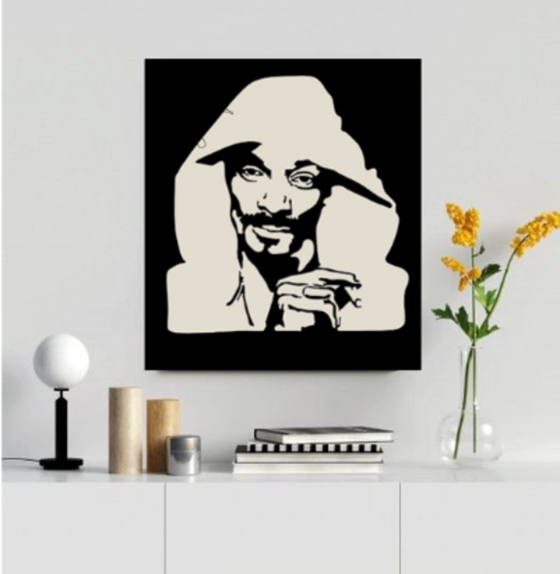 SNOOP DOGG WALL ART - THE DOGGFATHER