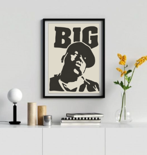 BIGGIE SMALLS WALL ART - THE NOTORIOUS B.I.G. 3D Print 511788