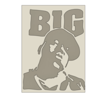 BIGGIE SMALLS WALL ART - THE NOTORIOUS B.I.G. - Thumbnail 3