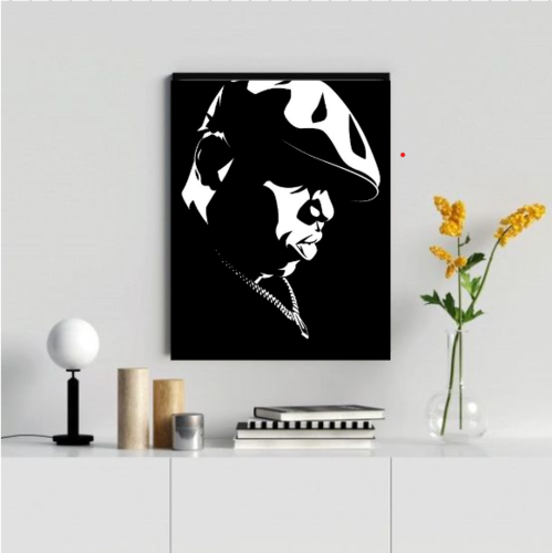 BIGGIE SMALLS WALL ART - THE NOTORIOUS B.I.G. 3D Print 511796