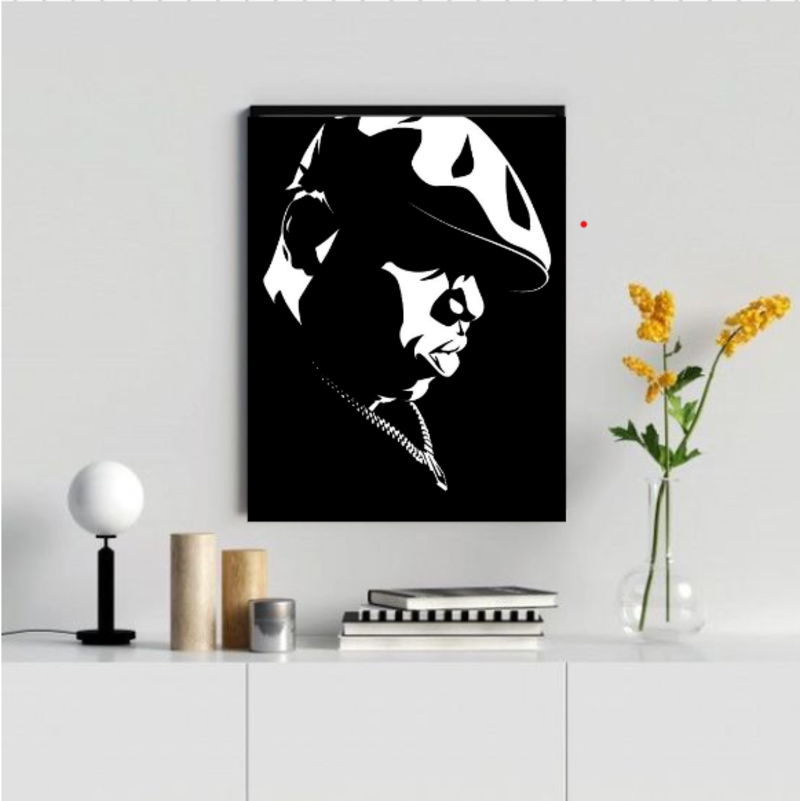 BIGGIE SMALLS WALL ART - THE NOTORIOUS B.I.G.