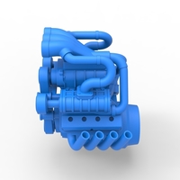 Diecast engine V8 with triple supercharger 1:25 - Thumbnail 10