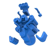 Diecast engine V8 with triple supercharger 1:25 - Thumbnail 16