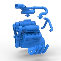 Diecast engine V8 with triple supercharger 1:25 - Thumbnail 17