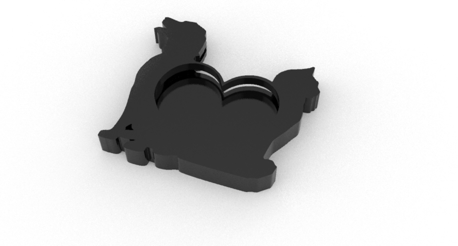 DOG AND CAT PHOTO FRAME 3D Print 511858