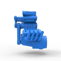 Engine V8 with triple supercharger Version 2 Scale 1:25 - Thumbnail 7