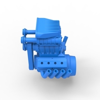 Engine V8 with triple supercharger Version 2 Scale 1:25 - Thumbnail 8