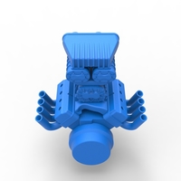 Engine V8 with triple supercharger Version 2 Scale 1:25 - Thumbnail 12