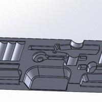 Small Ratchet wrench socket set replacement 3D Printing 511893