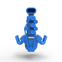 Engine V8 with triple supercharger Version 3 Scale 1:25 - Thumbnail 4