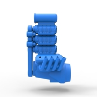 Engine V8 with triple supercharger Version 3 Scale 1:25 - Thumbnail 5