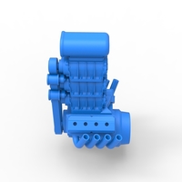 Engine V8 with triple supercharger Version 3 Scale 1:25 - Thumbnail 6